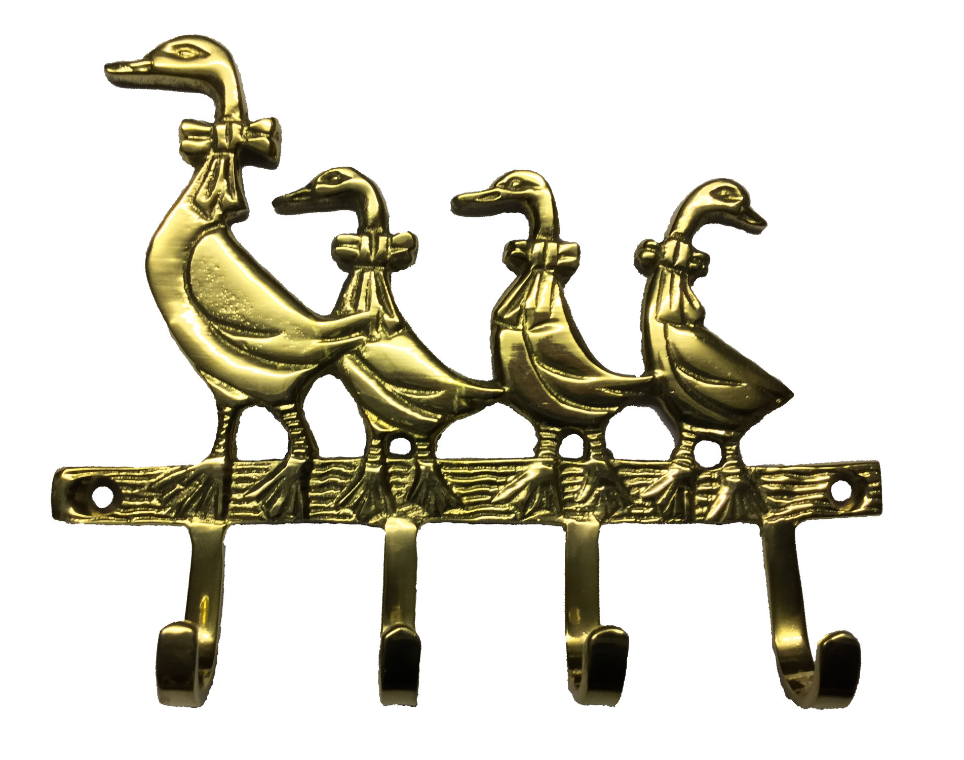 Brass Keyhook - Duck Caravan